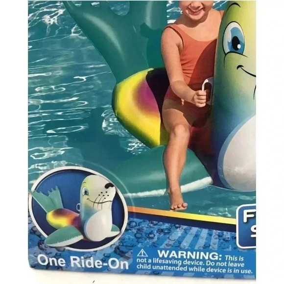 Bestway Splash N' Seal GO! H20 Ages 3+ Ride-On Inflatable Pool Toy New - Picture 10 of 12